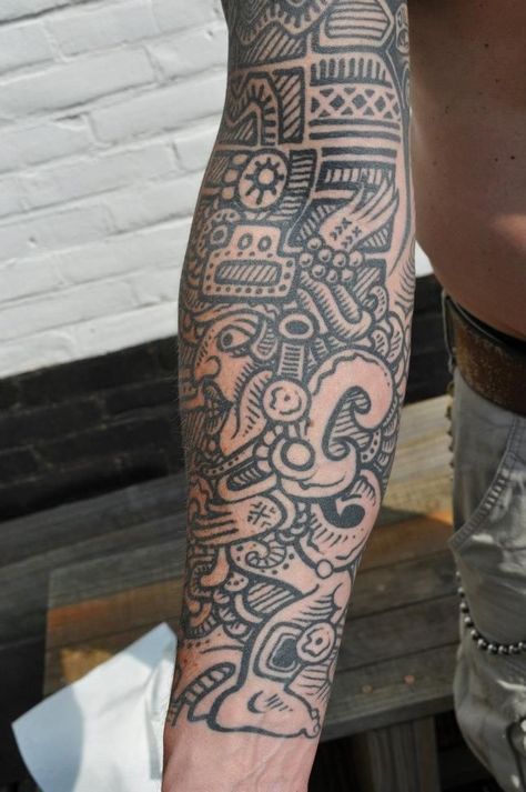 Mosaic Tattoo, Mayan Tattoos, Aztec Tattoos, Mexican Tattoo, Mexican Art Tattoos, Aztec Tattoo Designs, Armband Tattoos, Native Tattoos, Sick Tattoo