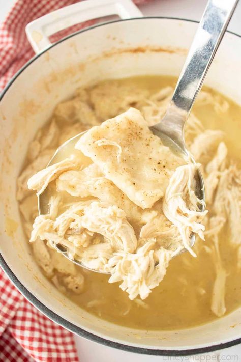 Old Fashioned Chicken and Dumplings are so easy to make. We combine chicken with homemade dumplings in a tasty broth along with tender juicy chicken for a busy weeknight meal. Homemade Dumplings Recipe, Dumpling Dough, Raw Chicken Breast, Homemade Dumplings, Easy Chicken Pot Pie, Chicken And Biscuits, Pasta Sides, Sauteed Chicken, Leftover Chicken