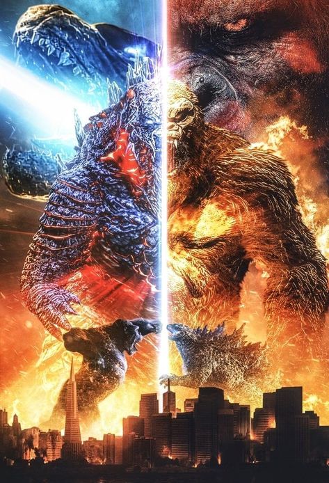 Godzilla X Kong, Godzilla Funny, Marvel Avengers Comics, King Kong Vs Godzilla, Kong Godzilla, Kong Movie, Godzilla Vs Kong, Godzilla 2014, Godzilla Wallpaper