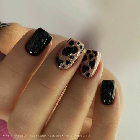 Manicure Chique Nails, Uñas Animal Print, Safari Nails, Gold Gel Nails, Girls Nail Designs, Bridal Nails Designs, Long Square Nails, Country Nails, Summer Gel Nails