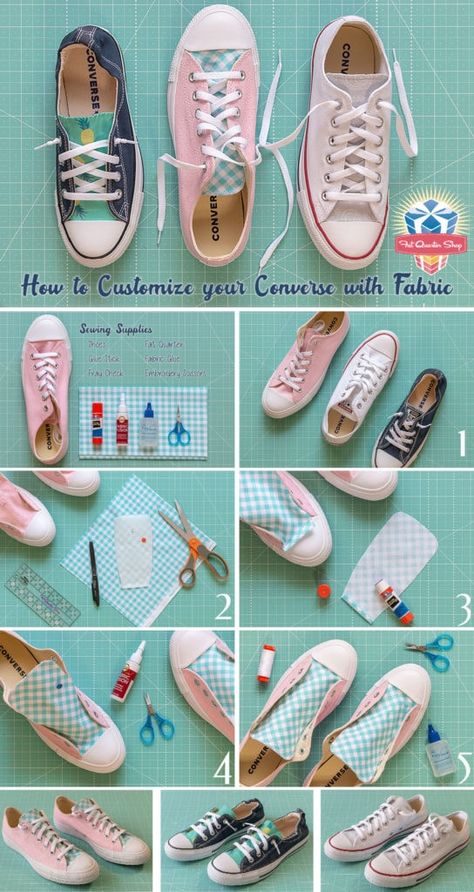 Canvas Shoes Diy, Diy Converse, Upcycle Shoes, Quilted Shoes, Shoe Hacks, Shoe Refashion, Painted Shoes Diy, Shoe Makeover, Painted Canvas Shoes