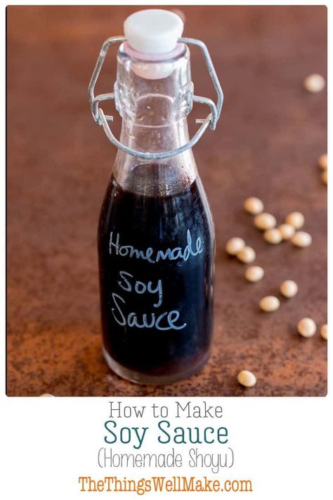 Impress your friends and save money by making your own soy sauce from scratch. Today we'll learn how to make a homemade shoyu a fermented Japanese soy sauce made from soybeans and wheat berries. #shoyu #soysauce Soy Sauce Recipes, Homemade Soy Sauce, Soy Sauce Recipe, Recipes With Soy Sauce, Chili Dip, Paprika Sauce, Fermentation Recipes, Homemade Condiments, Condiment Recipes