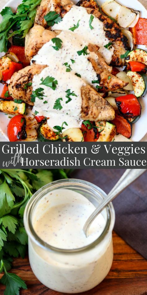 Chicken Horseradish Recipes, Recipes With Horseradish, Tenderloin Horseradish Sauce, Beef Tenderloin Horseradish Cream Sauce, Beef Tenderloin Horseradish Sauce, Horseradish Sauce For Steak, Horseradish Cream Sauce, Grilled Vegetable Skewers, Horseradish Recipes