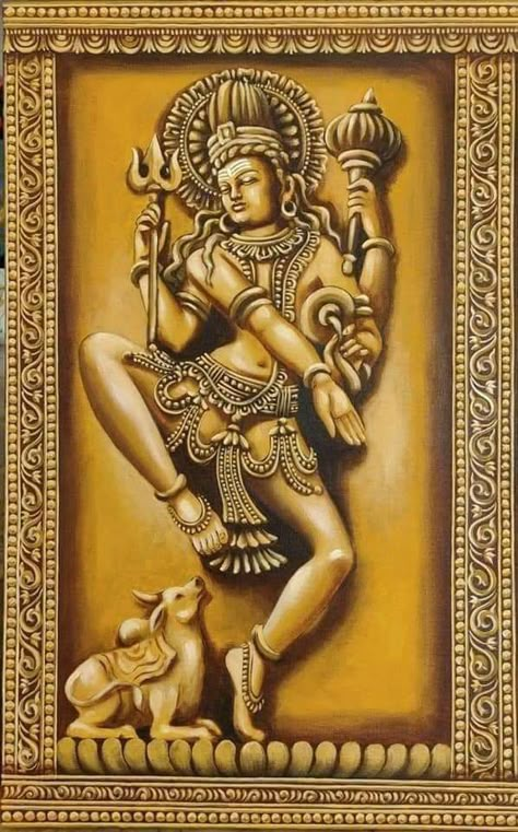 God Drawings, Buddha Painting Canvas, Dancing Shiva, Kerala Mural Painting, Indian Art Gallery, Indian Sculpture, Ganesh Art, Temple Art, Vedic Art