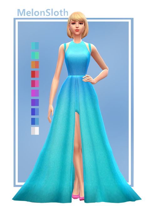 Sims 4 Jobs, Sims Lookbook, Taylor Swift Dress, Sims 4 Challenges, Detachable Skirt, Casas The Sims 4, Sims 4 Dresses, Sims4 Clothes, Sims 4 Cc Packs