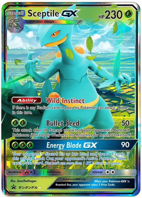 #Sceptile #Pokémon (Fan Made Card) Pokemon Cards Legendary, Pokemon Heart Gold, Kartu Pokemon, Dragon Type Pokemon, Custom Pokemon, Rare Pokemon Cards, Cool Pokemon Cards, Mega Pokemon, Plantas Vs Zombies