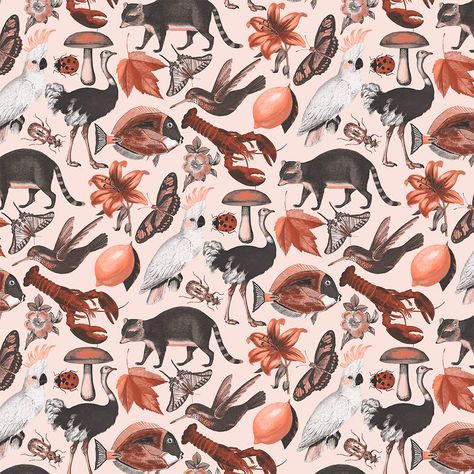 Menagerie Wallpaper, Clam Bake, Sample Paper, Digital Scale, Home Wallpaper, Self Adhesive Wallpaper, Paint Finishes, Peel And Stick Wallpaper, Removable Wallpaper