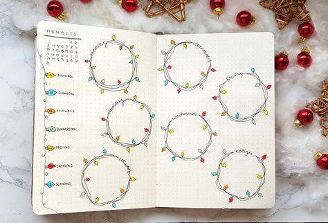 A December To Remember, December To Remember, Bullet Journal Christmas, December Bullet Journal, Bullet Journal Monthly Spread, Bullet Journal 2020, Bullet Journal Font, Calendar Journal, Bullet Journal Banner