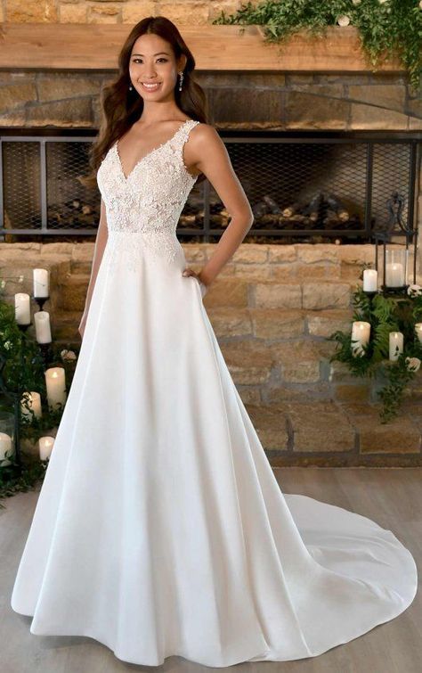 Stella York Bridal, Stella York Wedding Dress, Ivory Gown, Aline Wedding Dress, Dress Gallery, Stella York, Ball Gown Skirt, Nc Wedding, Princess Wedding Dresses