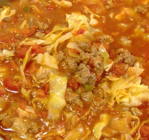 This is a recipe that my mom has cooked for years.  I never would eat this because Im not too big on cabbage, but once I finally tried it, it became one of my favorite dishes! Unstuffed Cabbage Rolls, Cabbage Roll Casserole, Unstuffed Cabbage, Cabbage Roll Soup, Cabbage Rolls Recipe, Cabbage Recipe, Cabbage Casserole, Cajun Cooking, Creole Recipes