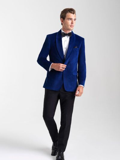 Velvet Blazer Mens, Velvet Dinner Jacket, Blue Tuxedo, Black Tie Optional, Button Shawl, Blue Shawl, Blue Tuxedos, Slim Fit Tuxedo, Dinner Jacket