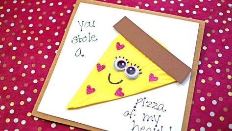 Glued To My Crafts - Inspiring you to get crafty with easy to follow kid craft tutorials and ideas! Valentines Classroom Decorations, Pizza Card, Valentines Day Pizza, Valentine Pizza, Heart Pizza, Cheesy Valentine, One Liners, Egg Card, Diy Valentines Cards