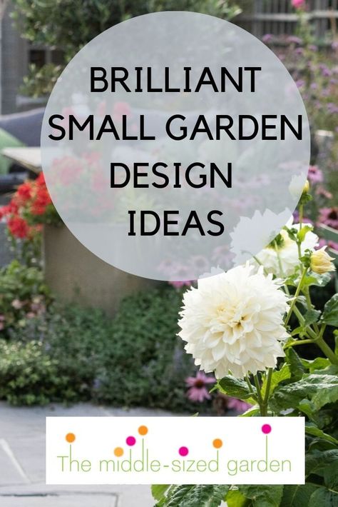 Easy modern garden design ideas for small gardens - with no lawn and modern landscaping. #gardening #backyard #middlesizedgarden Modern Garden Design Ideas, Small Garden Design Ideas, Diy Garden Decor Projects, Fairy Garden Flowers, Small Front Gardens, Elevated Gardening, Contemporary Garden Design, Building A Raised Garden, Herb Garden Design