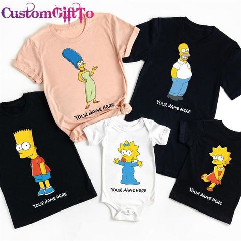 Personalized The Simpsons Shirts Family Matching Bart Hoodie Unisex Check more at https://customgiftto.com/product/personalized-the-simpsons-shirts-family-matching-bart-hoodie-unisex/ Simpsons Shirt, The Simpsons, Family Matching, Family Shirts, T Shirt