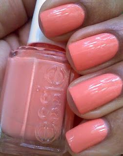 Essie Color..."tart deco." A luscious grapefruit coral creme that will light up any nail. Melon Color Nails, Essie Tart Deco, Pretty Nail Colors, Pretty Nail Polish, See You Around, Color Nails, Essie Nail Polish, Colorful Nail Designs, Essie Nail