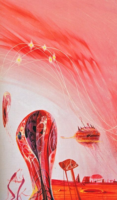 Richard Powers - Budry's Inferno - 1963 Futuristic Artwork, Vintage Scifi, Powers Art, Richard Powers, Scifi Art, Sf Art, Science Fiction Illustration, Science Fiction Art, Fiction Novels