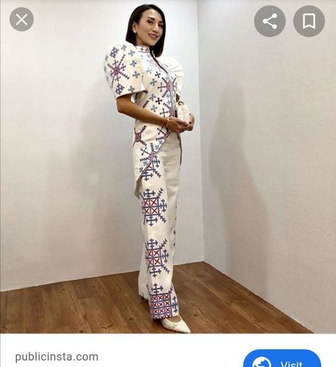 Cristina Garcia-Frasco sona 2019 from filip+inna Filipiñana Modern Outfit, Filipiniana Pantsuit, Filipiniana For Oath Taking, Sona Filipiniana Dress, Filipiniana Pictorial, Modern Filipiniana Malong, Cultural Wear, Modern Filipiniana, Coord Set