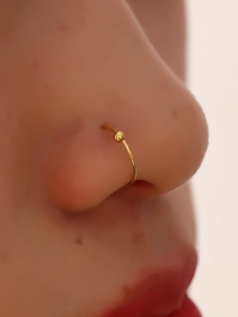 Gold Funky   Copper   Embellished   Jewelry Nose Pin Designs, Facial Piercing, Nose Piercing Jewelry, Teeth Jewelry, Gold Nose Rings, Facial Piercings, Gold Bridal Jewellery Sets, Copper Style, Gold Ring Designs