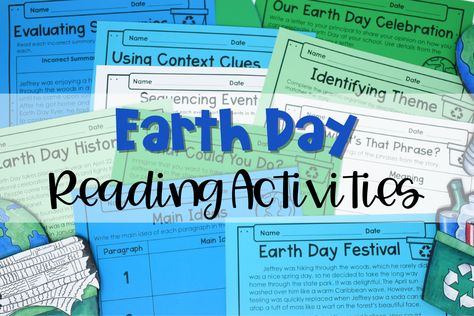 Holiday Reading Comprehension, Jennifer Findley, Reading Homework, Math School, Earth Day Activities, Reading Comprehension Activities, Context Clues, Reading Comprehension Passages, Comprehension Passage