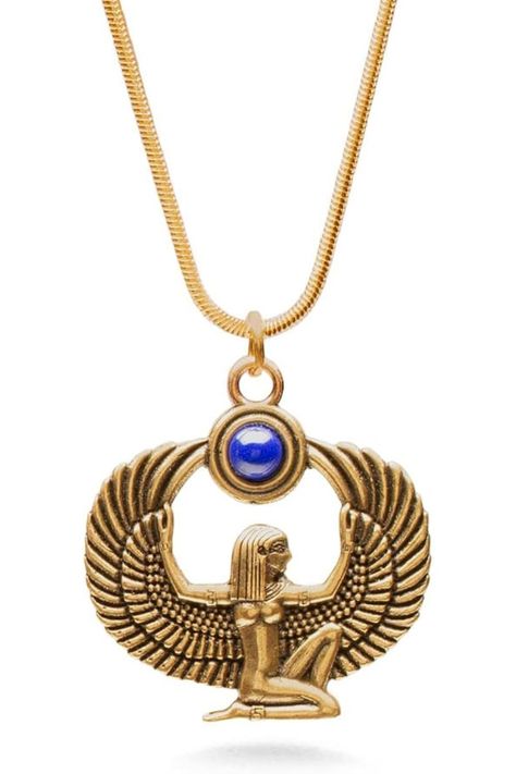 Ancient Egyptian Deities, Egyptian Necklace, Jewellery Sketches, Egyptian Goddess, Ancient Egyptian, Ancient Egypt, Lapis Lazuli, Antique Gold, Bracelet Watch