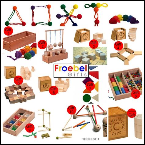 Froebel Gifts - The Original Spielgabe or Spielgaben | Epic Childhood Froebel Activities, Reggio Emilia Preschool, Fine Motor Ideas, Kids Homework, Making Wooden Toys, Non Toy Gifts, Kindergarten Design, Montessori Educational Toys, Fine Motor Skills Activities