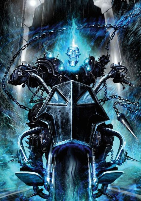 Ghost Rider(Danny Ketch) Blue Ghost Rider, Danny Ketch, Gost Rider, Ghost Raider, New Ghost Rider, Heaven Book, Ghost Rider Wallpaper, Spirit Of Vengeance, Univers Marvel