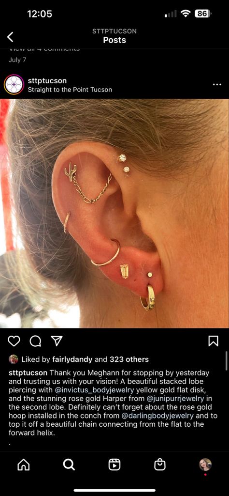 Forward Helix And Flat Piercing, Flat And Forward Helix Piercing, Forward Helix Chain, Double Flat Piercing, Flat Piercing Jewelry, Forward Helix Hoop, Front Helix Piercing, Piercing Curation, Double Forward Helix Piercing