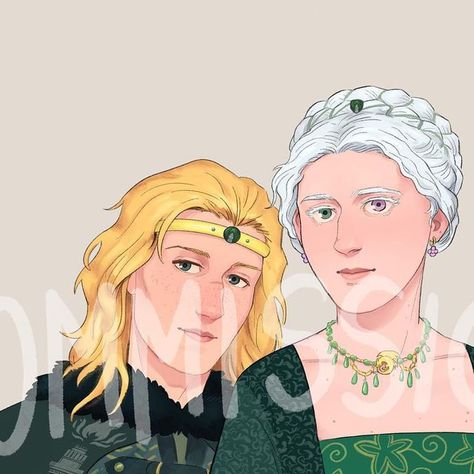 Vaz🥟 on Instagram: "Gaerion and Rhaelys, @ladymiserywp ‘s ocs!! It’s always a pleasure to work with her 🥰  #asoiaf #asoiafoc #asoiaffanart #houseofthedragon #hotd #asongoficeandfire #oc #gameofthrones" Got Oc Character, Lys Asoiaf, Asoiaf Oc, Lady Art, Targaryen Art, House Targaryen, Royal House, House Of Dragons, A Song Of Ice And Fire