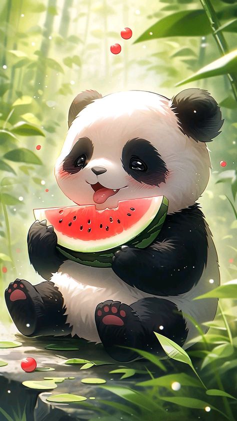 Panda Wallpaper Iphone, Panda Bears Wallpaper, Panda Background, Cute Panda Drawing, Iphone Wallpaper Violet, Cute Panda Cartoon, Panda Artwork, Cute Animal Quotes, Panda Drawing