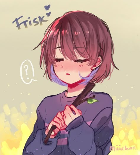 Frisk Undertale Fanart Cute, Frisk Fanart Cute, Undertale Frisk Fanart, Frisk Undertale Fanart, Frisk Pfp, Frisk Dreemurr, Frisk Fanart, Magical Girl Madoka, Undertale Frisk