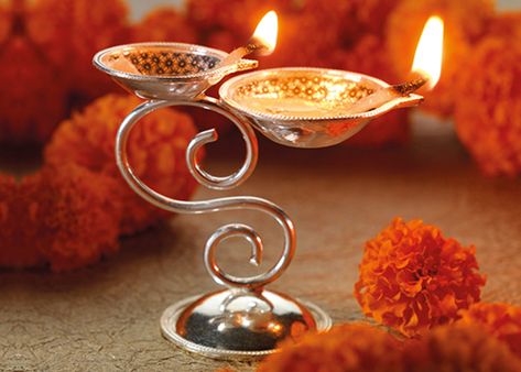 Silver Lamps, Diya Stand, Brass Diyas, Diwali 2022, Spirit House, Silver Furniture, Pooja Items, Silver Lamp, Designers Jewelry Collection