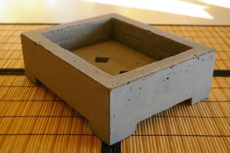 First Bonsai pot attempt Concrete Molds Diy, Bonsai Diy, Ficus Bonsai, Bonsai Tree Care, Bonsai Techniques, Mini Bonsai, Garden Lanterns, Cement Pots, Bonsai Art