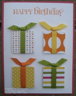 Crafty Maria's Stamping World: Ribbon Card - Challenge 198 Pinterest Case LNS Stamping Projects, Ribbon Cards, Simple Birthday Cards, Homemade Birthday Cards, Simple Birthday, Bday Cards, 카드 디자인, Scrapbooking Cards, Birthday Cards Diy