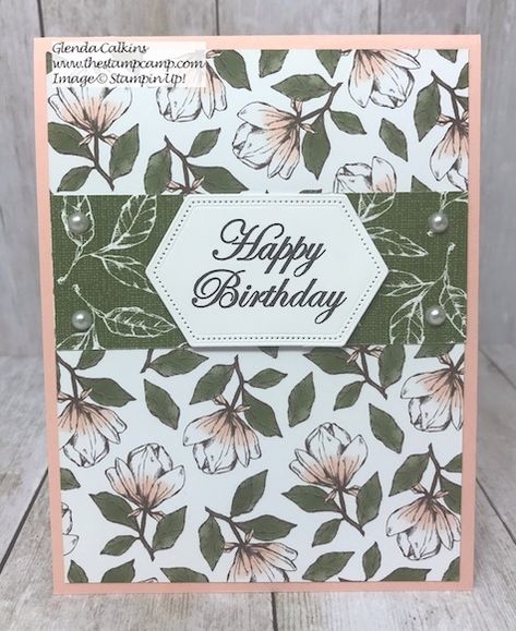 Tuesday's Tip featuring Stitched Nested Labels - The Stamp Camp Christmas Lodge, Initial Sign, Magnolia Stamps, Birthday Sentiments, Window Cards, Happy Wishes, Designer Series Paper, Quick Cards, Pretty Cards