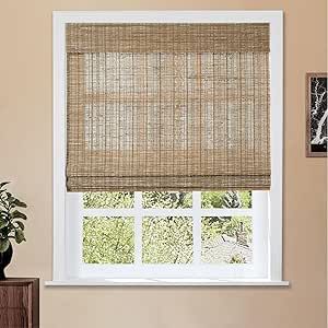 Roman Shade For Door, Roman Shades For Doors, Woven Roman Shades, Light Filtering Blinds, Bamboo Roman Shades, Cordless Roman Shades, Custom Window Blinds, Privacy Shades, Blinds Design