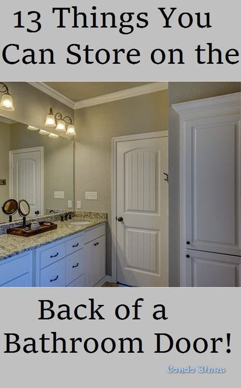 13 ways to organization and store things on the back of bathroom cupboard and closet doors #bathroom #decor #storage #organizers #organization #smallspace #renters #ideas #tips #hacks Bathroom Cupboard Ideas, 50s Bathroom Decor, Bathroom Decor Towels, Bathroom Ladder, Wall Mounted Jewelry Armoire, Hanging Wall Organizer, Bathroom Cupboards, Bathroom Cupboard, Small Space Bathroom