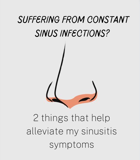 Suffering from constant sinus infections? Here are 2 things that help alleviate my sinusitis symptoms. Sinusitis Symptoms, Sinus Pain Relief, Sinus Infection Relief, Drain Sinuses, Sinus Infection Symptoms, How To Clear Sinuses, Sinus Infection Remedies, Chronic Sinusitis, Sinus Pain