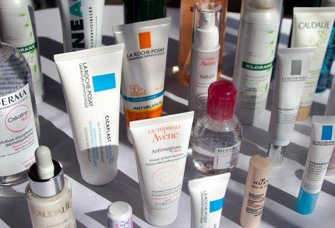 An overview of my recent CityPharma haul + pictures and price comparisons from my favorite pharmacy in Paris. Caudalie, La Roche Posay, Bioderma & more. Best Hair Styling Products, French Products, Natural Gel Nails, Womens Skin Care, French Pharmacy, Skincare For Oily Skin, French Skincare, Combination Skin Type, Hair Styling Products