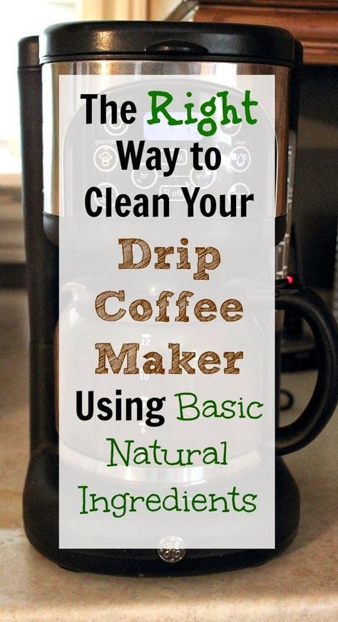 How to clean out your drip coffee maker at home using all simple ingredients you already have on hand. Clean Baking Pans, Cleaning Painted Walls, Deep Cleaning Tips, Cleaning Recipes, Diy Cleaners, Cleaners Homemade, Toilet Cleaning, Cool Ideas, Décor Diy