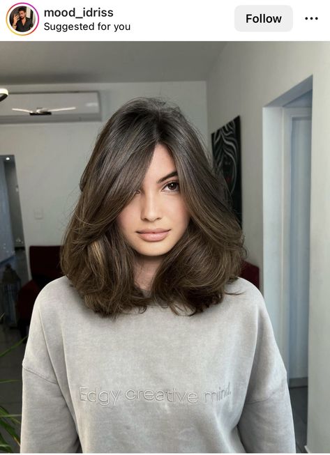 Midi Hair, Shoulder Length Hair Cuts, Brown Hair Balayage, Medium Hair Cuts, Layered Haircuts, Long Hair Cuts, Hair Inspo Color, Down Hairstyles, Balayage Hair