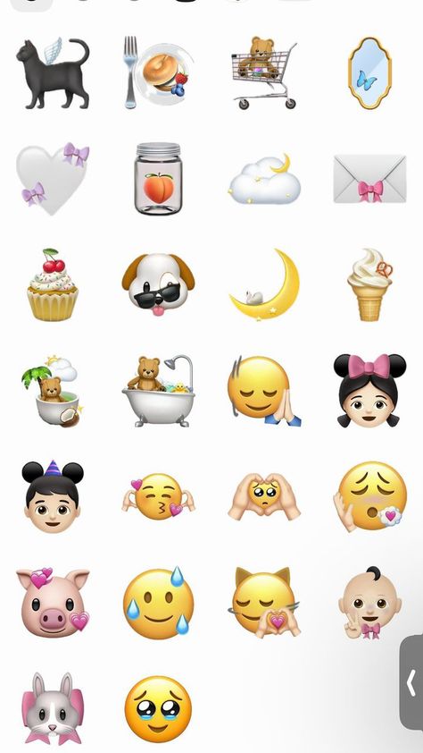 Iphone Stickers For Messages, Sticker Emoji Cute, Stiker Emoji Ios, Iphone Emoji Icons, Sticker Instagram Story, Ios Stickers, Emoji Aesthetic, Emoji Cute, Apple Emojis