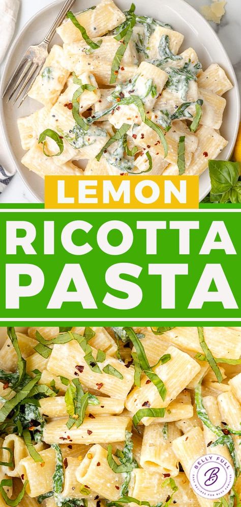 Lemon Ricotta Rigatoni, Lemon Ricotta Pasta Salad, Pasta With Ricotta And Lemon, Ricotta And Salmon Recipes, Shrimp And Ricotta Recipes, Lemon And Herb Ricotta Sauce, Lemon Ricotta Pasta Recipes, Creamy Lemon Ricotta Pasta, Shrimp Ricotta Pasta