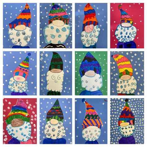 Ks2 Christmas Art, 3rd Grade Winter Art, Grade 1 Christmas Art, 4th Grade Christmas Art Projects, Hot Cocoa Art Project For Kids, Christmas Art Ks2, Elementary Christmas Art Projects, Christmas Art Lessons, Christmas Art Projects For Elementary