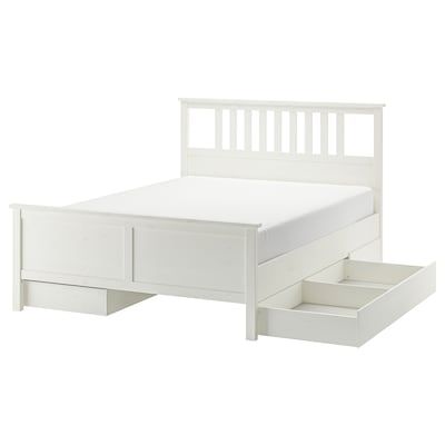 Ikea Hemnes Bed, Hemnes Bed, Bed Frame Legs, Pine Bed Frame, Head Boards, Pine Beds, Steel Bed Frame, Steel Bed, Ikea Hemnes