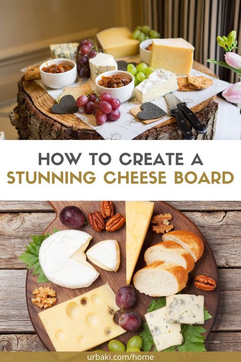 The perfect cheese board can elevate any party or gathering, and it's not as hard as you might think. With a little bit of know-how and creativity, you can create a beautiful and delicious cheese board that will leave your guests wowed. From selecting the right cheeses and accompaniments to arranging them on the board in an artful way, this guide will take you through all the steps to create a cheese board that will have your guests talking long after the party is over. Whether you're a... Perfect Cheese Board, Beautiful Cheese Board, Crunchy Snack, Brie Cheese, Types Of Cheese, At A Party, Asiago, A Glass Of Wine, Juicy Fruit