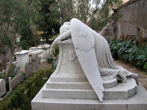 graveyards with tombstones of women images | cemetery there are the following concise inscriptions on one tombstone ... Cemetery Angels, Cemetery Statues, Weeping Angel, Angel Statue, Angel Sculpture, Old Cemeteries, Cemetery Art, Ange Demon, Angels Among Us