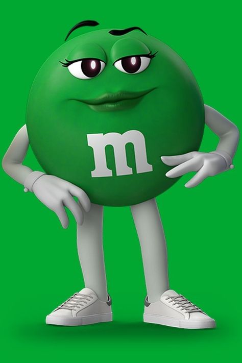 Green M&m Character, Miss Green, M&m Characters, Happy M, M Wallpaper, Preschool Classroom Decor, Happy Tree, Safari Birthday, Happy Tree Friends