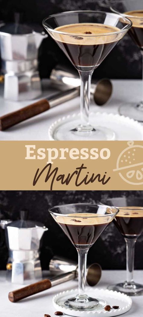 Easy Espresso Martini, Expresso Recipes, Best Espresso Martini, Easy Espresso, Coffee Vodka, Espresso Vodka, Martini Recipes Vodka, Tall Dark And Handsome, Dark And Handsome