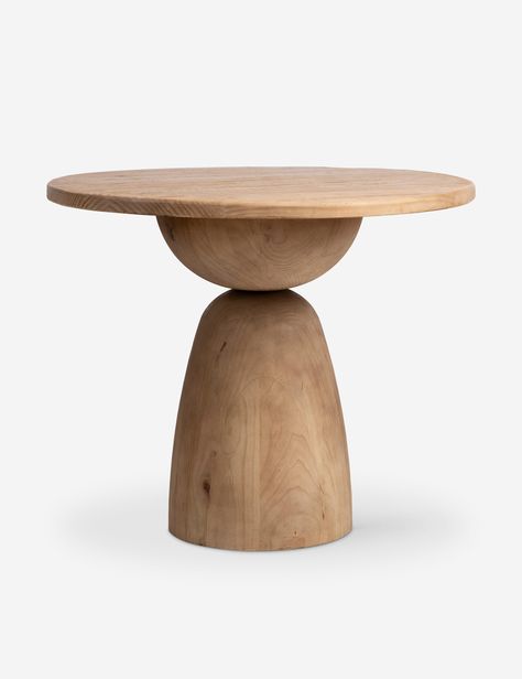 The Selvig bistro table offers a sculptural statement with versatile appeal. This round table is perfect for a small breakfast nook or eat-in kitchen, or it can anchor an entryway as a place to stage decor. No matter the space, its soft lines and crisp, round top fashion a modern table set for minimalist impact. We love how the natural finish showcases the organic character of the reclaimed wood. Narrow Kitchen Table Round, 24in Round Table, Event Small Round Tables, Bistro Dining Table, Tulip Dining Table, Dovetail Furniture, Round Pedestal Dining, Round Pedestal Dining Table, Round Wood Dining Table