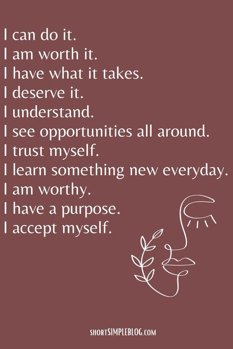 Deserve Affirmations, Worthy Quotes, Learn Something New Everyday, Quotes Daily, I Am Worthy, Morning Affirmations, Power Of Positivity, English Phrases, Love Yourself Quotes